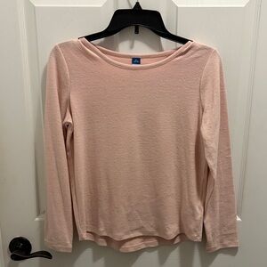 Old Navy Soft Pink Long Sleeve Tee